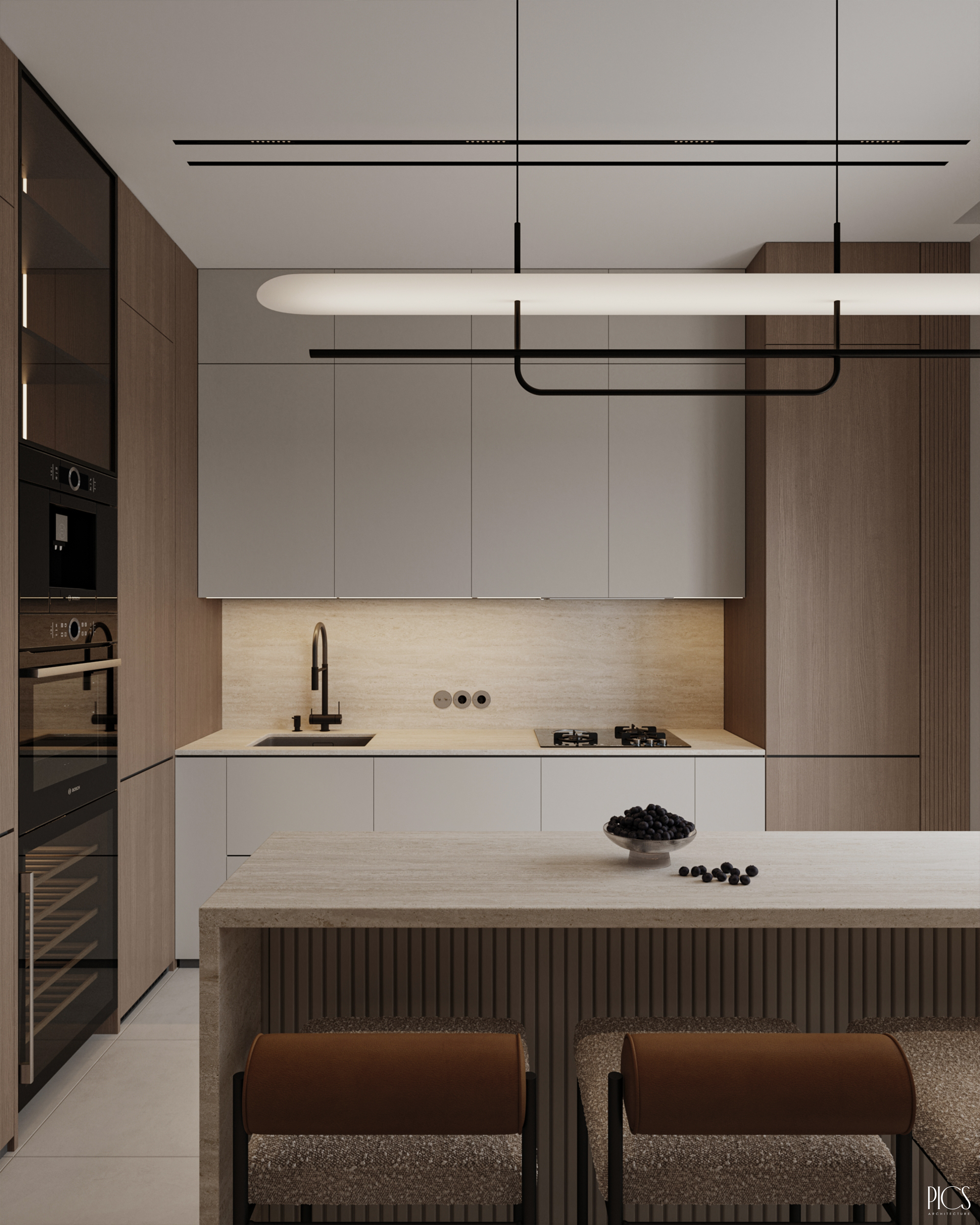 Kitchen design - Работа из галереи 3D Моделей