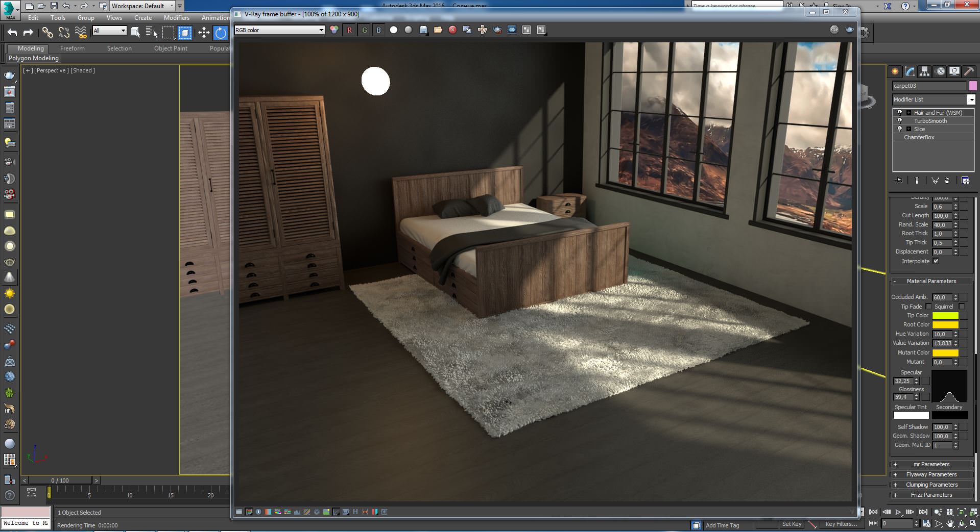 Фокус камеры в 3ds max и vray