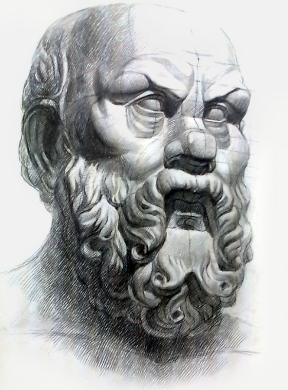 Гипсовая голова Сократа